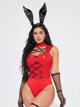 Women's Sexy Sequined Splice Hollow-Out Bodysuit